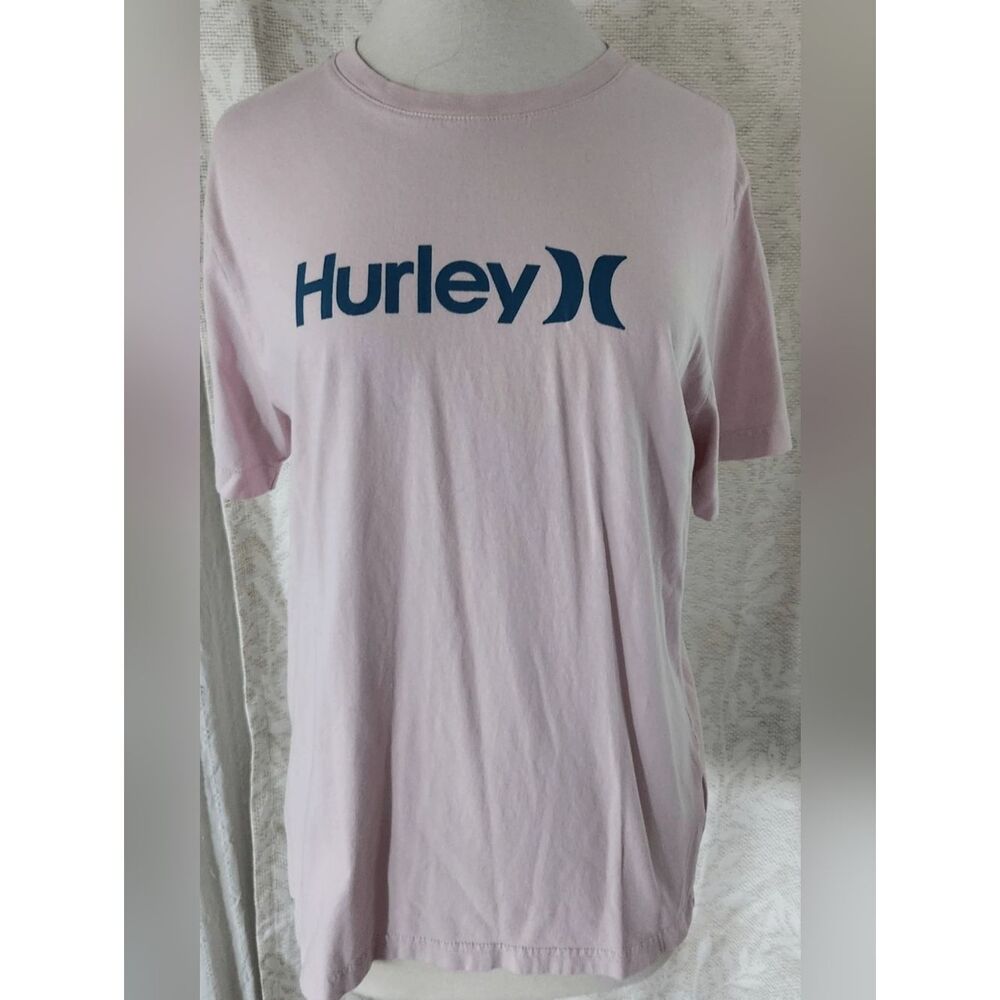E21 Hurley Light Pink T-shirt with Navy Logo